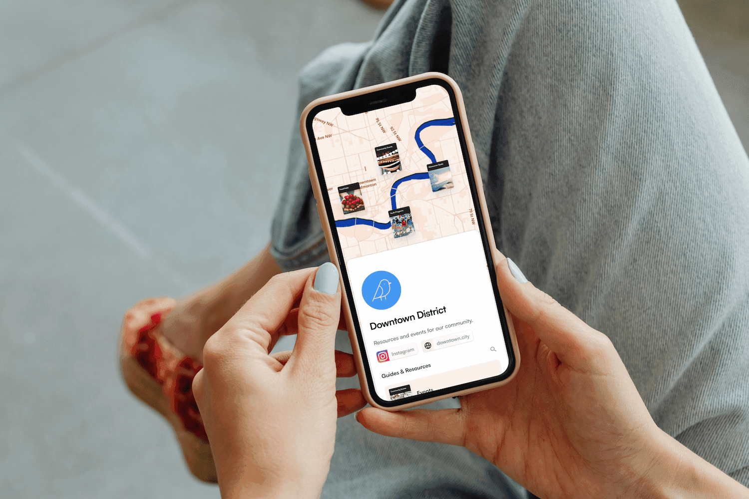 Screenshot of a website with an custom travel map embed on a blog